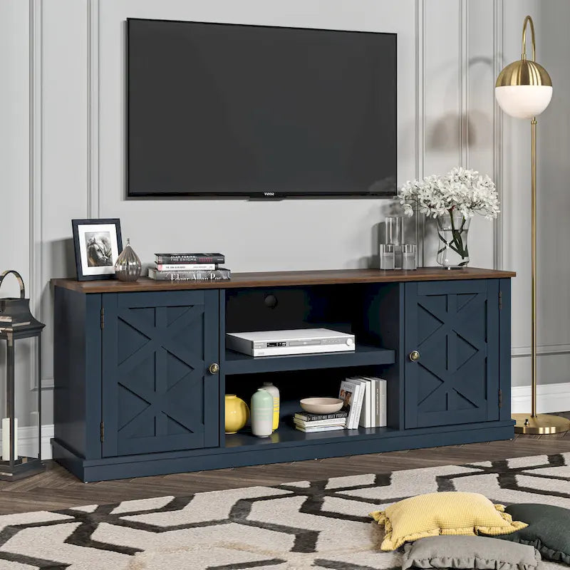 Dark Driftwood TV Stand for TVs up to 177.8 cm, 162.6 cm Wide – product view