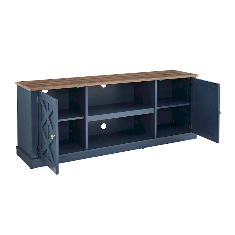 Dark Driftwood TV Stand for TVs up to 177.8 cm, 162.6 cm Wide – product view