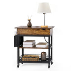 End Table with Charging Station Storage Bag – product view