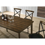 Traditional Oak Counter-Height Dining Table, 150 cm Long – product view