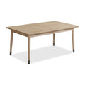 Table à manger extensible en bois brun, 172,7–208,3 cm de long