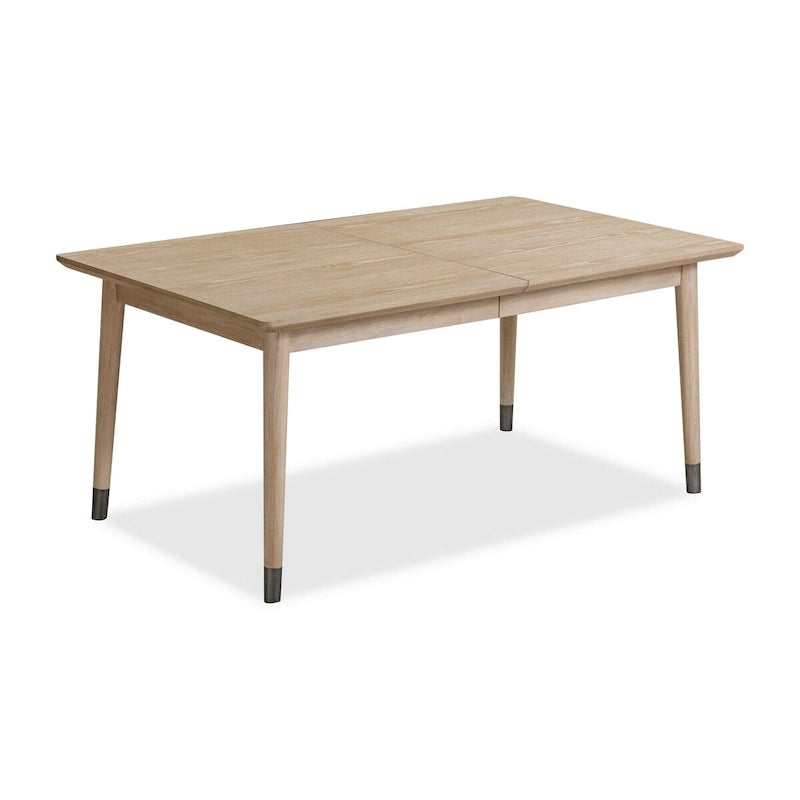 Table à manger extensible en bois brun, 172,7–208,3 cm de long