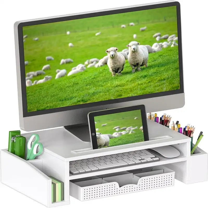 Support et rehausseur de moniteur de bureau