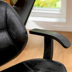 Leatherette Adjustable Swivel Office Chair with Armrests – product view