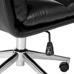 Leatherette Adjustable Swivel Office Chair with Armrests – product view