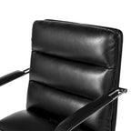 Leatherette Adjustable Swivel Office Chair with Armrests – product view