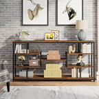Console Table with 5-Tier Open Storage Shelves, 180 cm Wide – product view