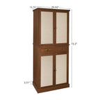 Storage Cabinet with 4 Doors, 1 Drawer and 4 Adjustable Shelves – product view