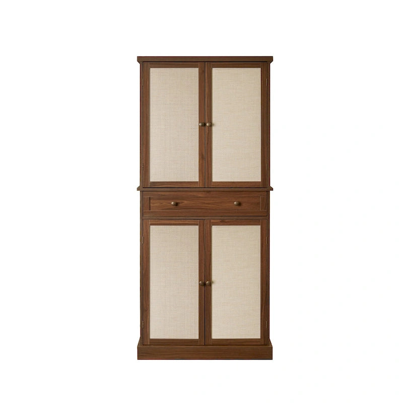 Storage Cabinet with 4 Doors, 1 Drawer and 4 Adjustable Shelves – product view
