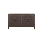 Accent Cabinet 4 Door Wooden Twill Sideboard Storage Cabinet – product view