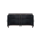 Accent Cabinet 4 Door Wooden Twill Sideboard Storage Cabinet – product view