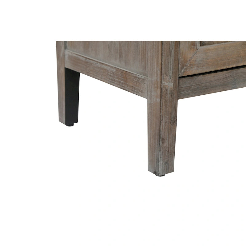 Accent Cabinet 4 Door Wooden Twill Sideboard Storage Cabinet – product view