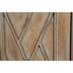 Accent Cabinet 4 Door Wooden Twill Sideboard Storage Cabinet – product view