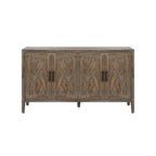 Accent Cabinet 4 Door Wooden Twill Sideboard Storage Cabinet – product view