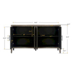 Accent Cabinet 4 Door Wooden Twill Sideboard Storage Cabinet – product view