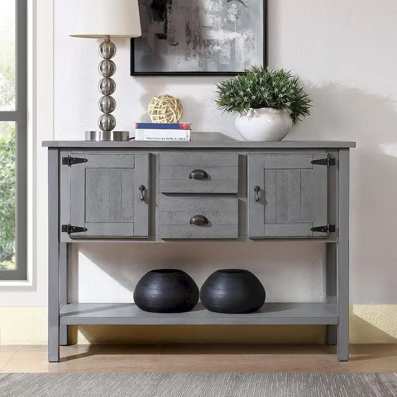 Sideboard Console Table with 2 Drawers, 121.9 cm Wide – product view