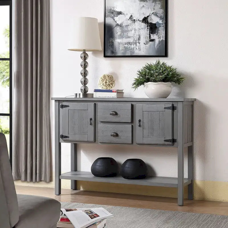Sideboard Console Table with 2 Drawers, 121.9 cm Wide – product view