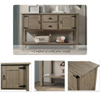 Sideboard Console Table with 2 Drawers, 121.9 cm Wide – product view