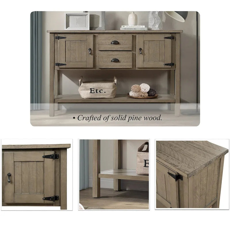 Sideboard Console Table with 2 Drawers, 121.9 cm Wide – product view