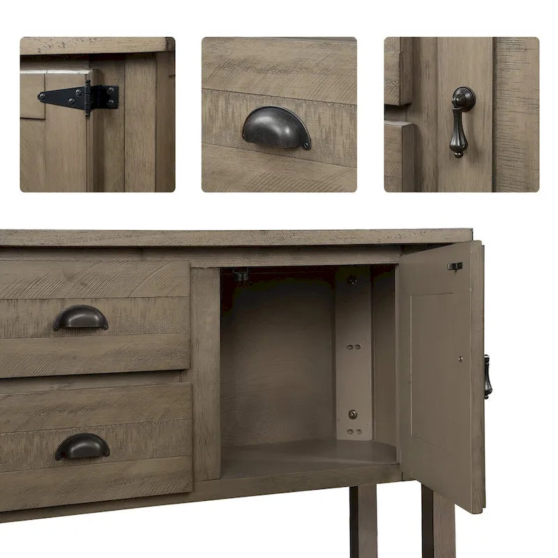 Sideboard Console Table with 2 Drawers, 121.9 cm Wide – product view