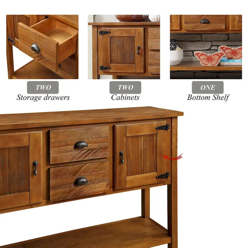 Sideboard Console Table with 2 Drawers, 121.9 cm Wide – product view