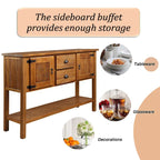 Sideboard Console Table with 2 Drawers, 121.9 cm Wide – product view