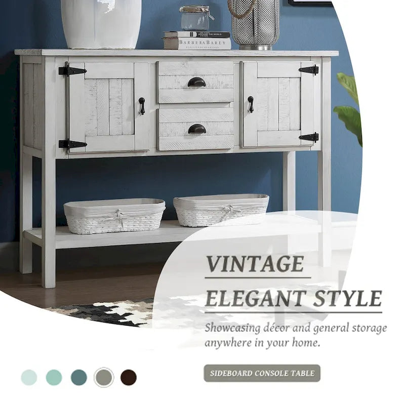 Sideboard Console Table with 2 Drawers, 121.9 cm Wide – product view